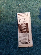 Sa25 Ephemera 1946 advert evening in Paris perfume bourjois 