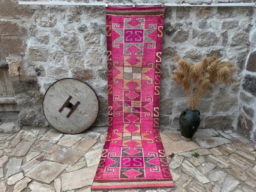 Hand knotted turkish runner - hand-knotted,