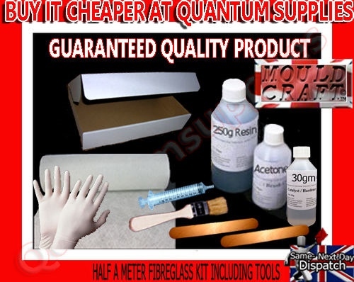 Fibreglass kit and tools half - fibreglass,