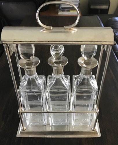 Antique piece crystal liquor - antique, 3
