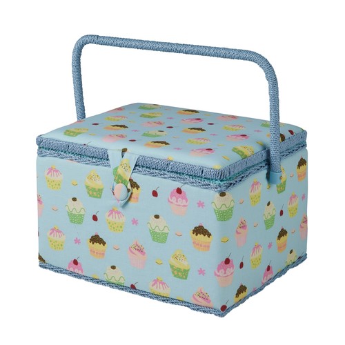 Blue cupcakes large sewing - blue,
