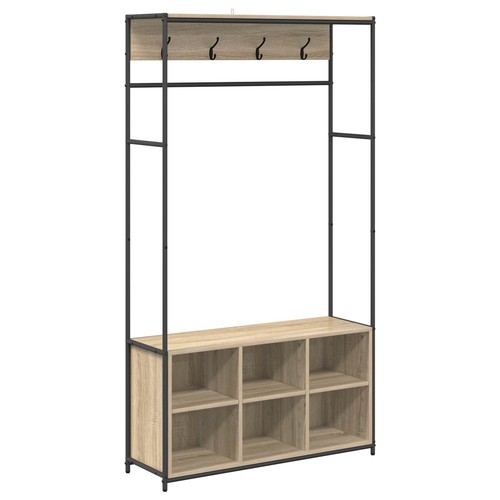 Coat stand with shoes bench - coat,