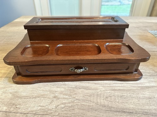Vintage wooden valet jewelry - valet,