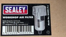 Sealey Air compressor workshop Air Filter Lubricator