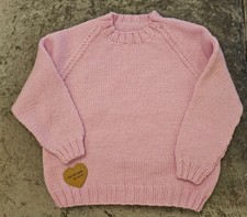 Hand knitted childrens jumper - hand,