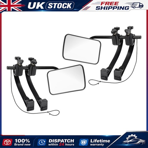 Flat caravan towing mirrors - flat,