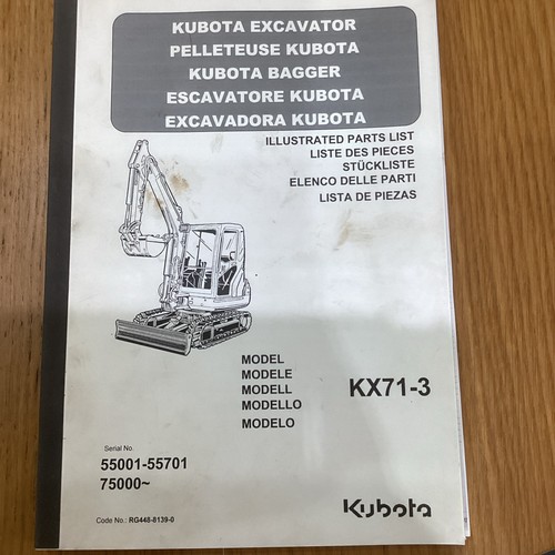 Kubota kx71 digger - digger, parts