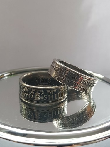 Coin ring crafted from - ring, a