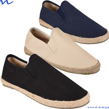 NEW Mens Slip on Espadrilles