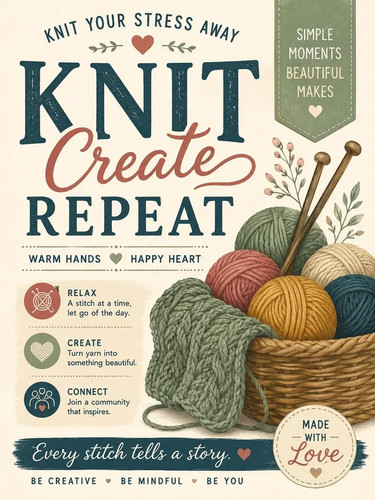 Knit create repeat - create,