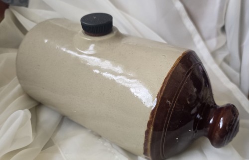 Vintage earthenware hot water - vintage,