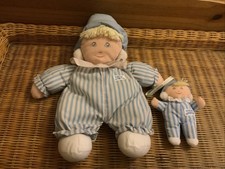Vintage Boots Andy Pandy Doll 15" Tall + Pram Toy 7" Soft Rag Dolls