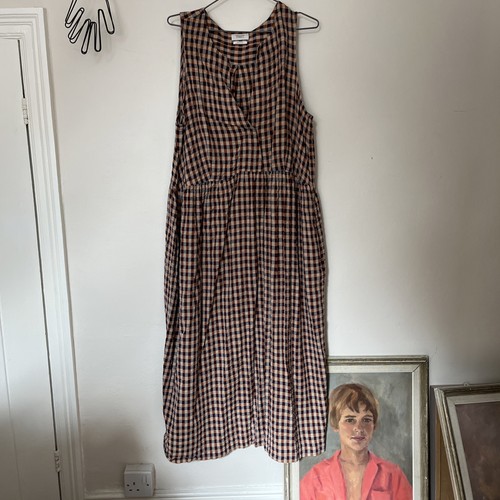 Toast gingham check - toast, brown