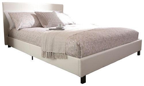 Small double bed - small, white