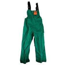 Vintage Dungarees Bibbed Braces Green Pecheur Swiss W Germany 80s NEW Medium 36"