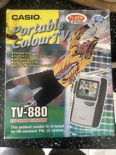 Casio 880 portable colour - casio, tv‑880