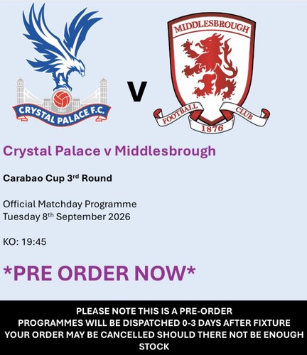 Crystal palace middlesbrough - palace,