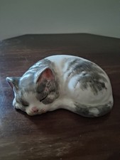 Porcelain Sleeping Cat