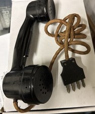 Vintage 1941 WWII British Military Field Telephone Headset Original