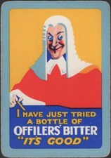 Playing Cards Single Card Old