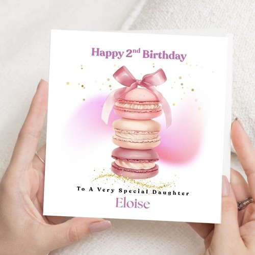 Personalized 2nd birthday card