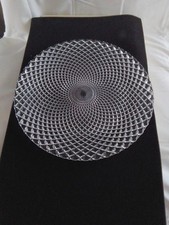 Nachtmann Dancing Stars Rumba Round Cut Glass Crystal Platter Plate Serving 32cm