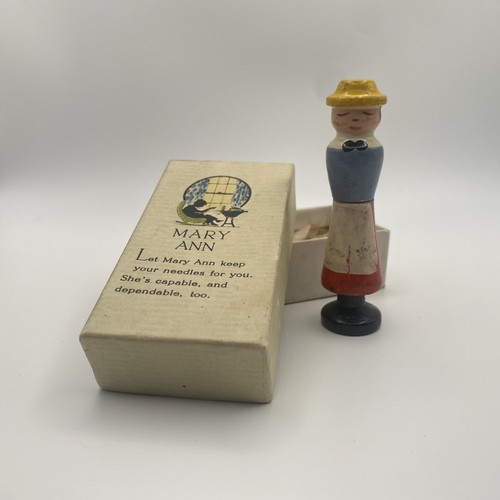 Rare mary ann wooden needle - rare,