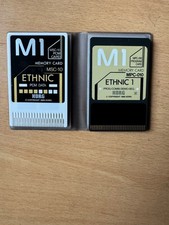 KORG M1 SYNTH ETHNIC MPS-10 and ETHNIC 1 MPC-010 PCM PROGRAM MEMORY CARDS.
