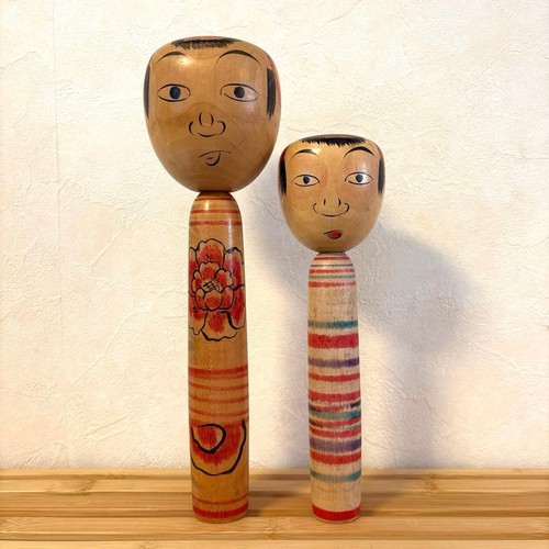 Tsuchiyu kokeshi kakizaki pair - tsuchiyu,