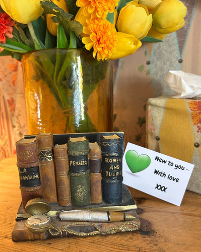 Gorgeous vintage resin book - gorgeous,