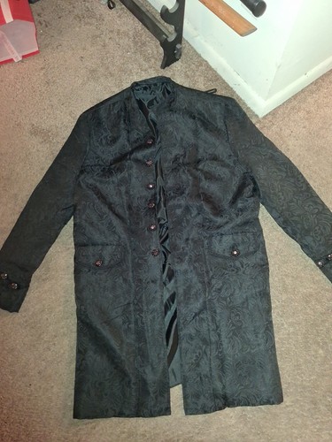 Black pirate coat - pirate,