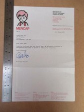 Brian Rix   Autograph no photo   (file NO18)