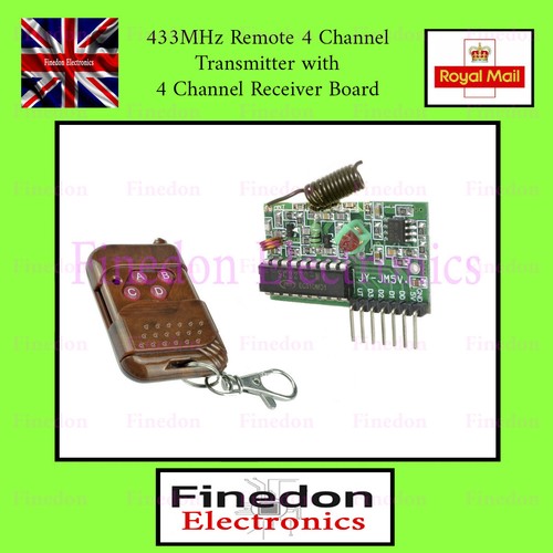 433mhz remote control ch - remote, 4