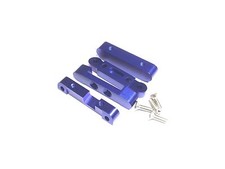 kyosho lazer zx alloy arm bracket set blue 