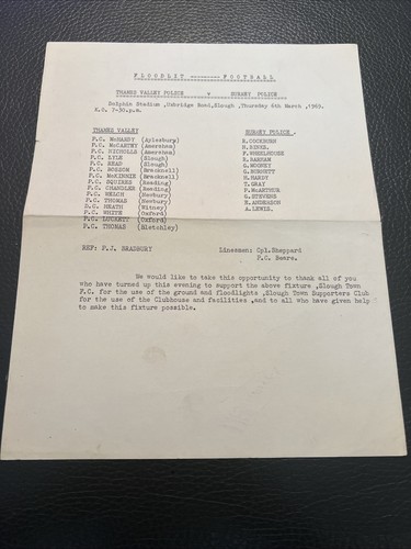 1969 thames valley police - 6.3.1969.,