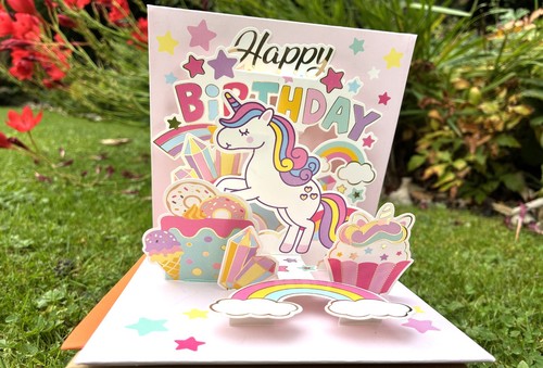 Super cute pop unicorn - super, 3d