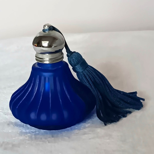 Blue glass perfume - glass, atomiser