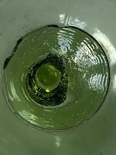 Vintage green glass fishing - vintage,