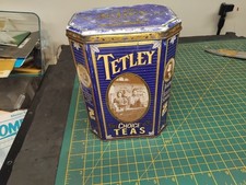 Vintage Tetley Choice Teas Tin 1987 140mm x 105mm x 182mm BK06W19919