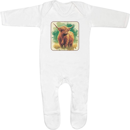Standing highland cow baby - 'standing,