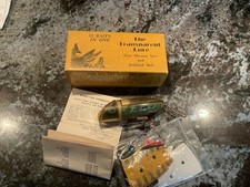 Vintage Transparent Fishing Lure Antique Tackle Box Bait Bass Heddon Pflueger 