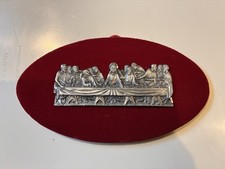 Last Supper Wall Plaque Pewter