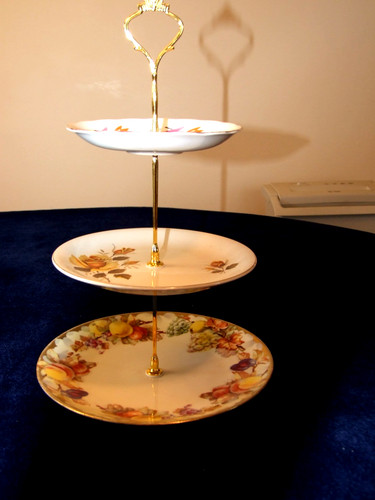 Tier cake stand made from - cake,