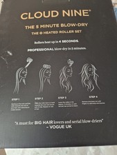 Cloud Nine The O Pod Hair Heated Hot Rollers Fast Heating with Roller carry case