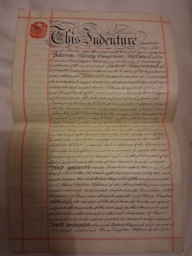 Ephemera mortgage indenture - mortgage,