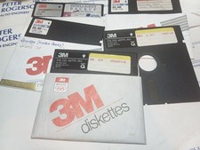 3M DISKETTES 5 1/4" FLOPPY Double Sided/Double Density x 5 Disks DS DD HD PC