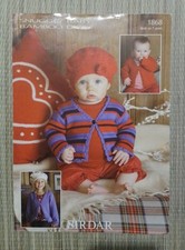 Cardigans Beret Pattern Booklet in Snuggly Baby Bamboo DK Sirdar 1868