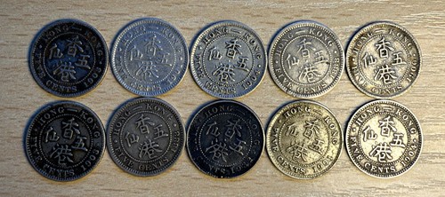 Hong kong silver - silver, cents