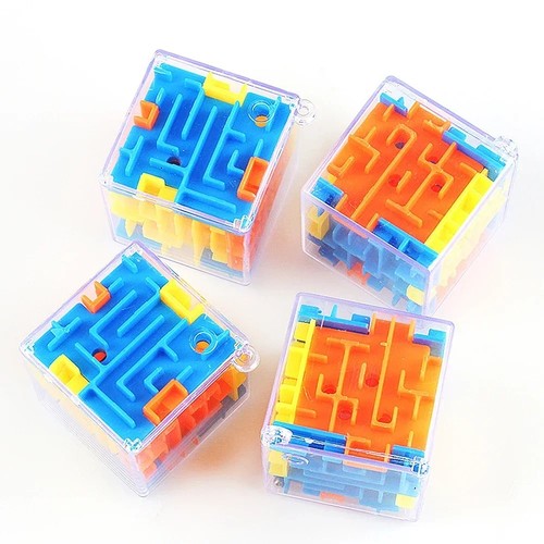 Transparent maze cube - transparent,