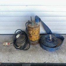 Koshin Ponstar 2" 110v Submersible Heavy Duty Water Pump PB-55011 With Hose